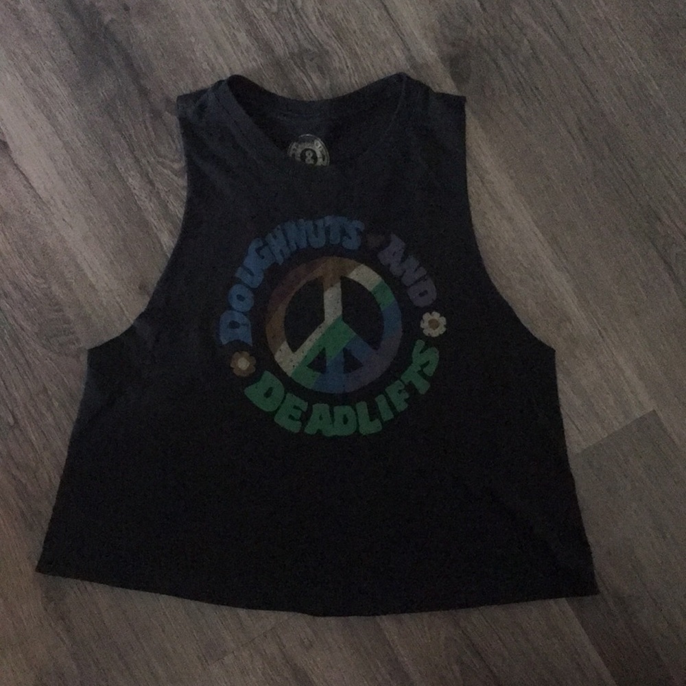 Doughnuts & Deadlifts Racer Crop